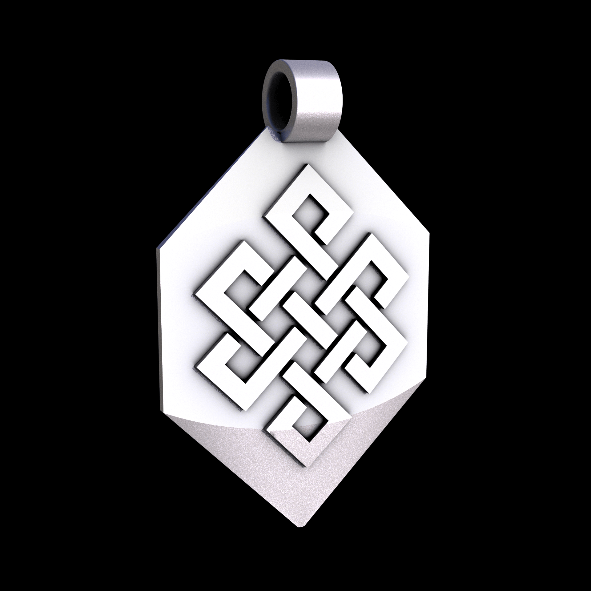 Stainless Steel 17-4PH, manufactured using 3D printing, and media blasted after sintering, for a semi matte, rough surface finish.