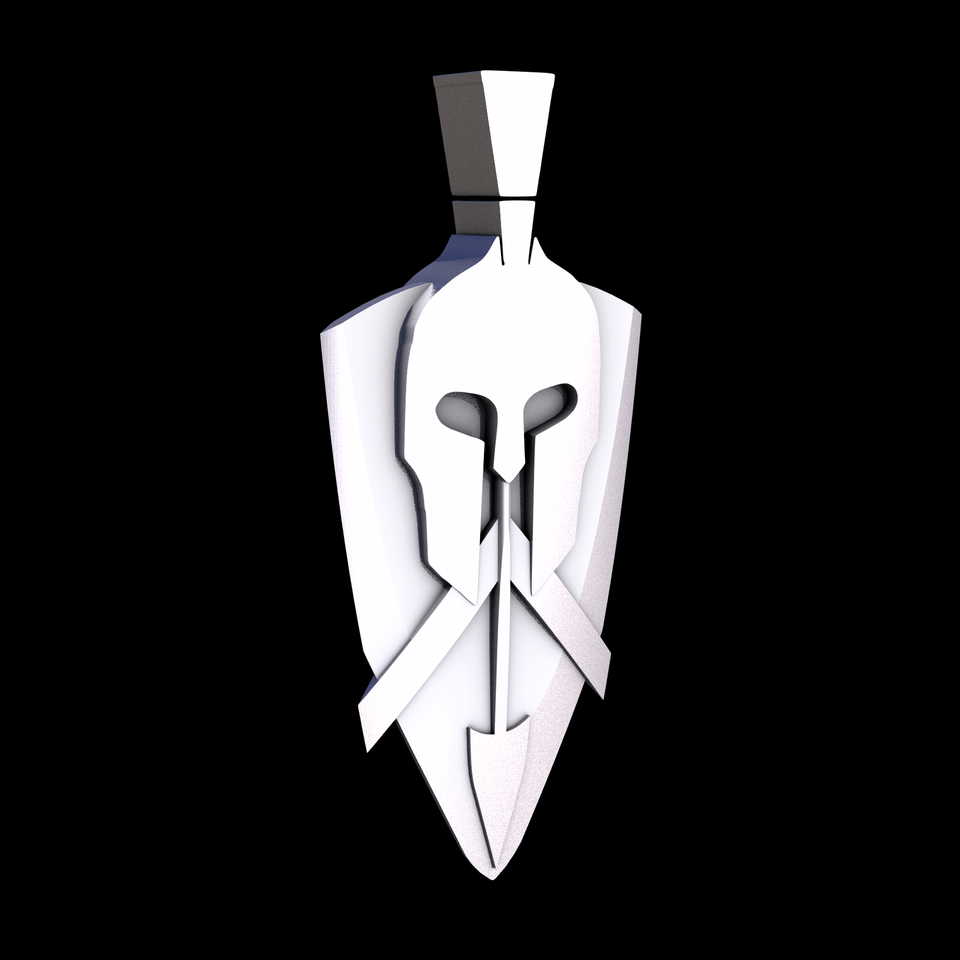 Stainless Steel 17-4PH, manufactured using 3D printing, and media blasted after sintering, for a semi matte, rough surface finish.