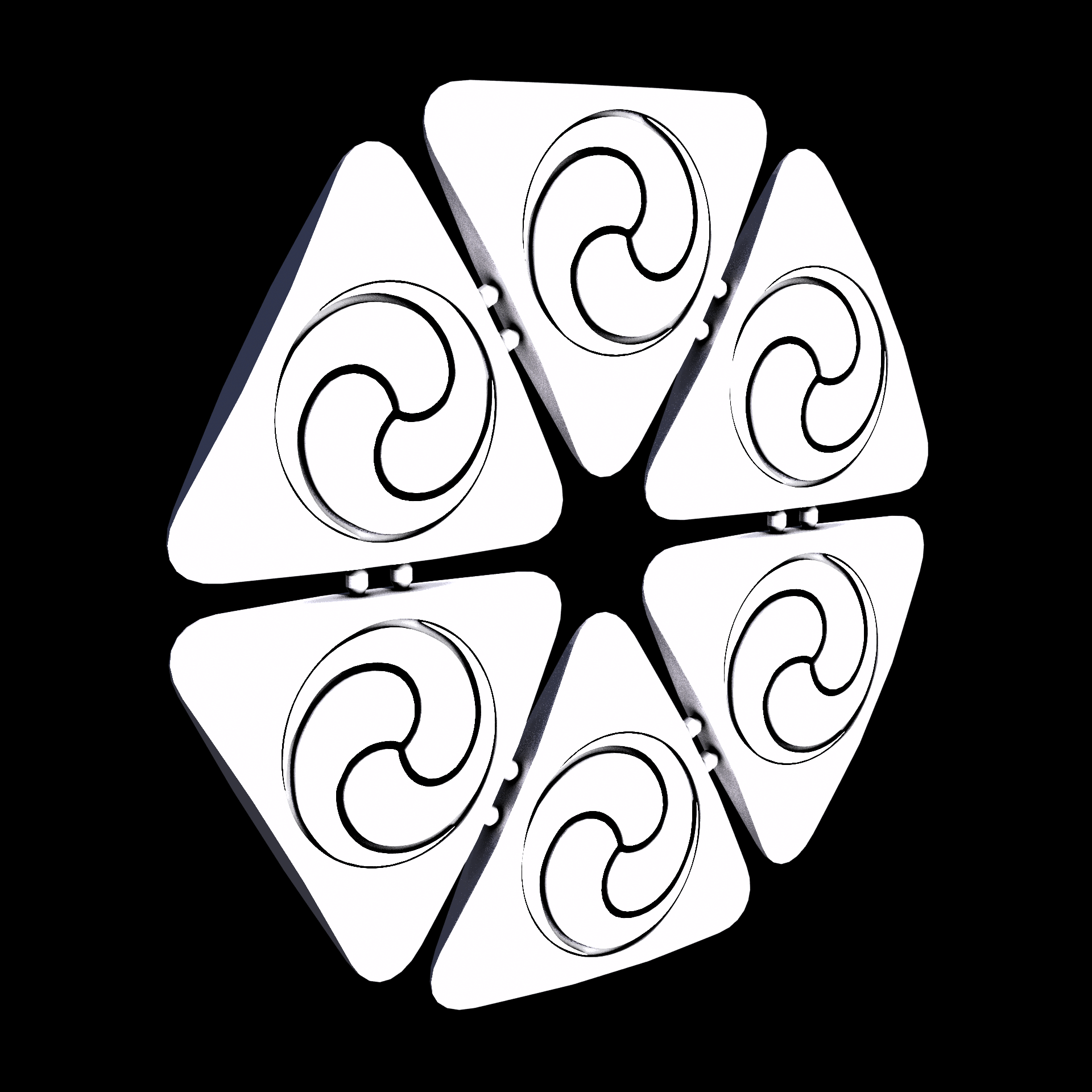 Nylon 12 plastic, manufactured using 3D printing, with a slightly rough, matte surface finish.