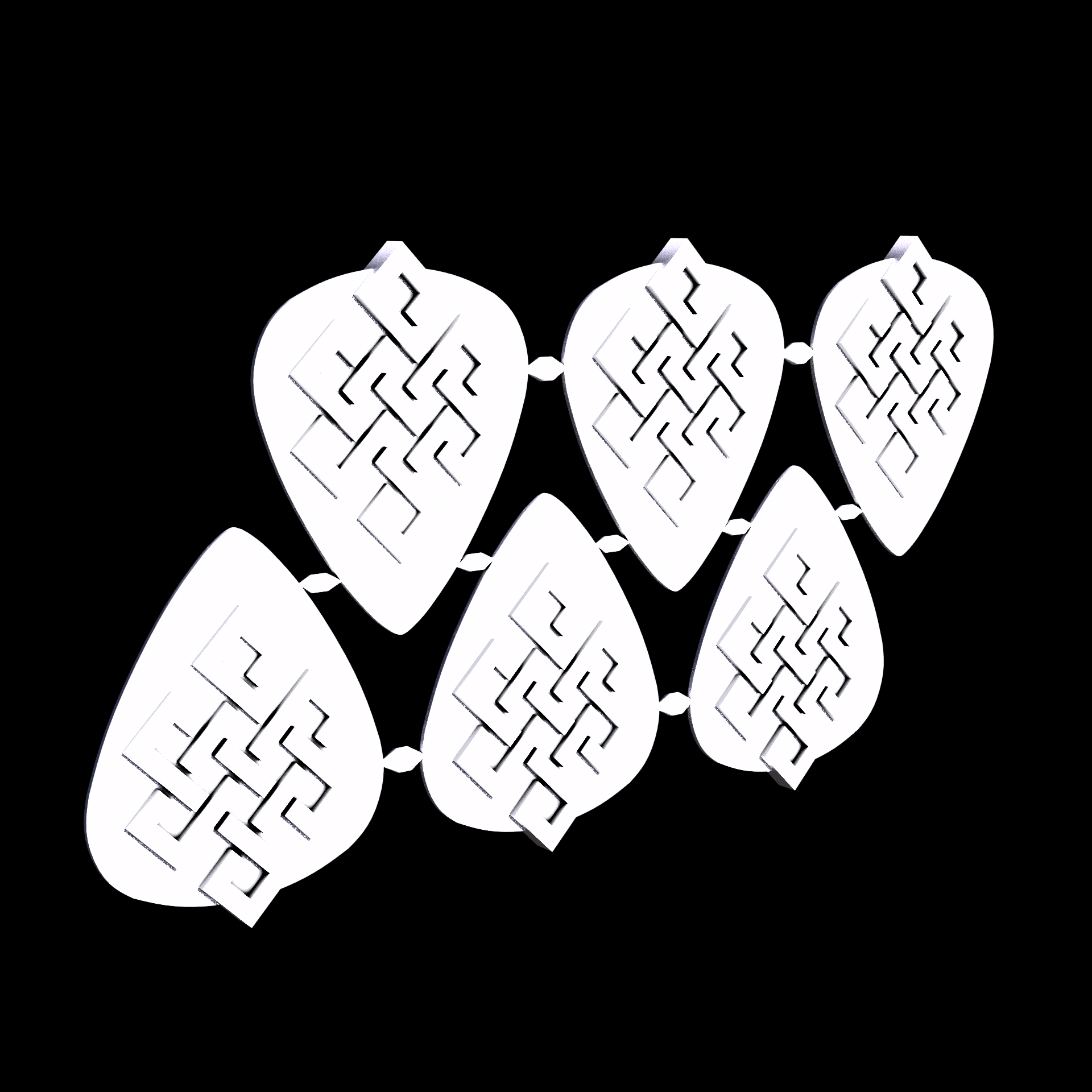 Nylon 12 plastic, manufactured using 3D printing, with a slightly rough, matte surface finish.