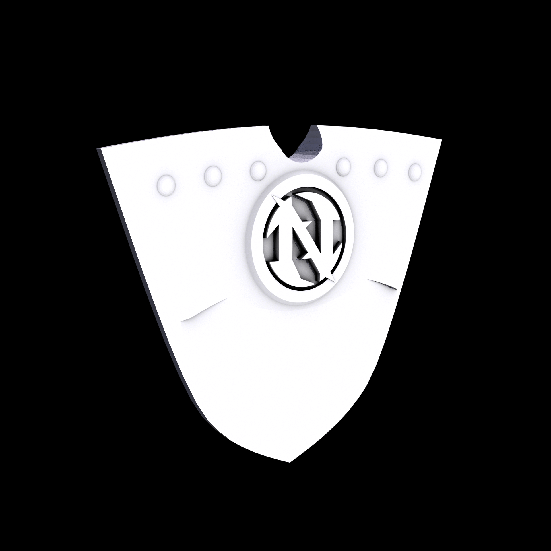 Nylon 12 plastic, manufactured using 3D printing, with a smooth surface finish.