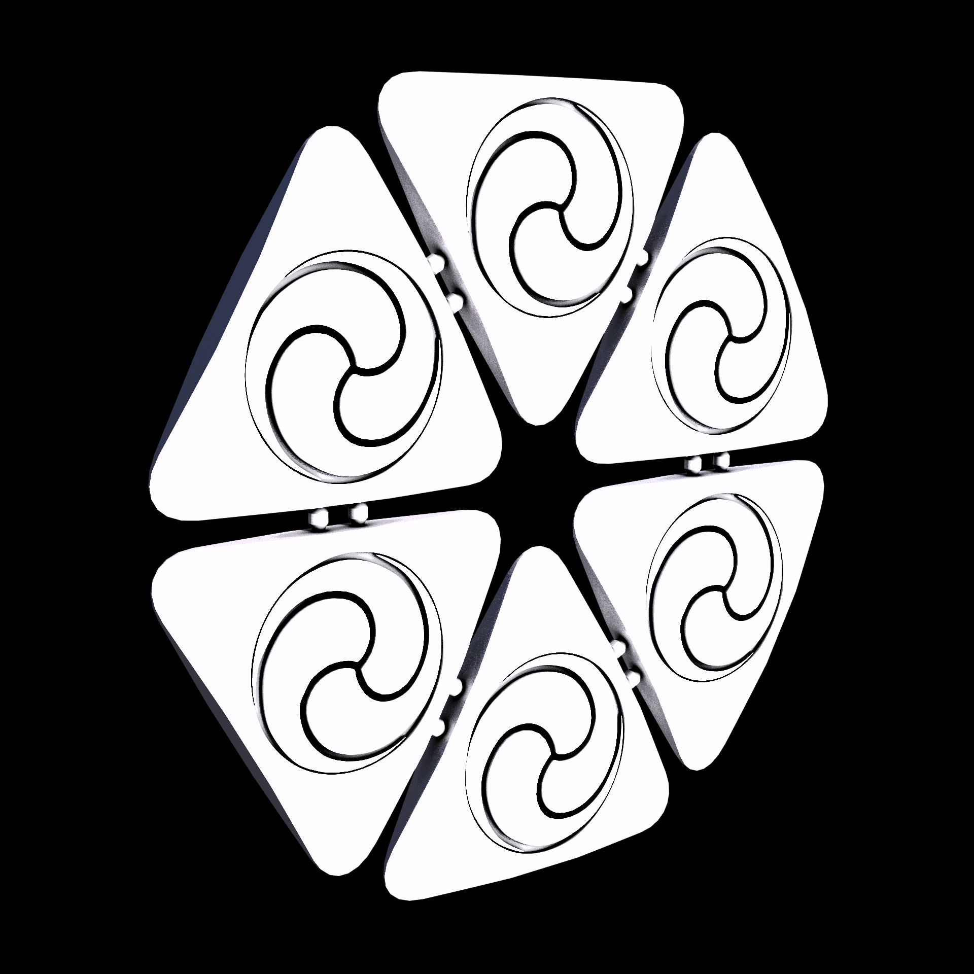 Nylon 12 plastic, manufactured using 3D printing, with a smooth surface finish.