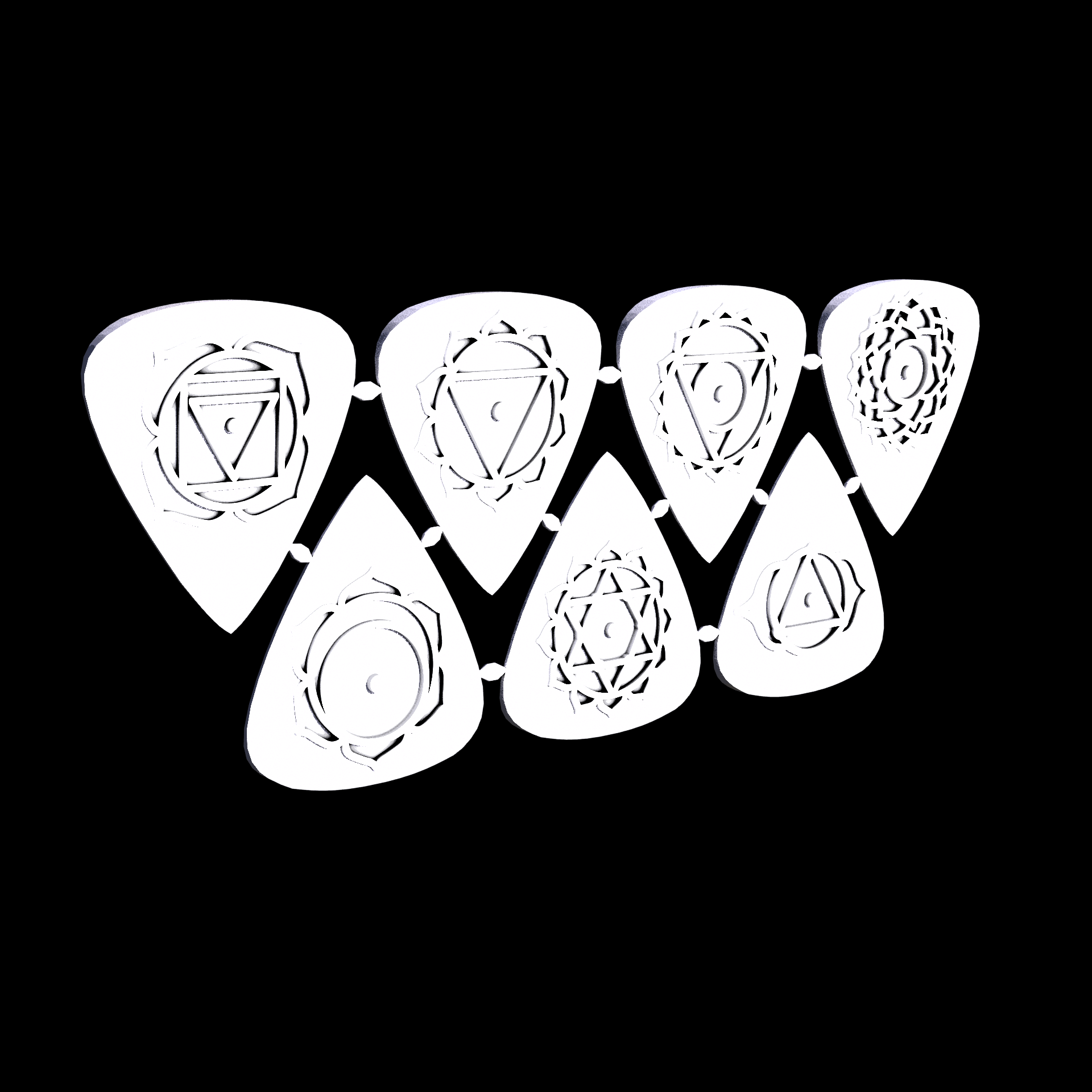 Nylon 12 plastic, manufactured using 3D printing, with a smooth surface finish.