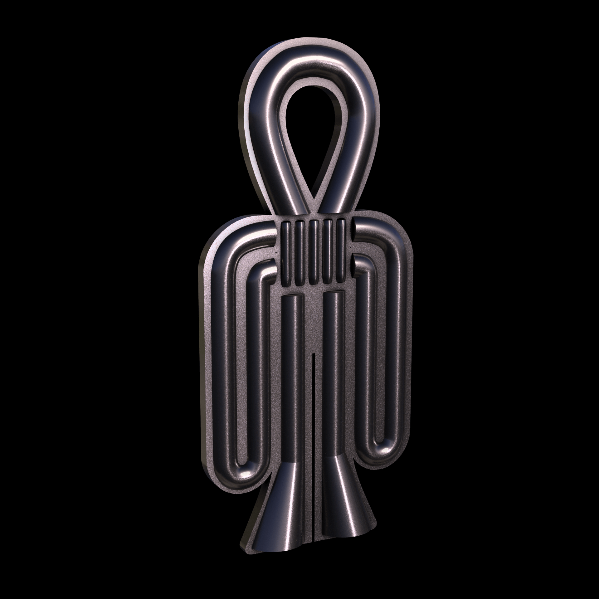 Bronze infused 420 stainless steel, manufactured using 3D printing, with visible print lines.