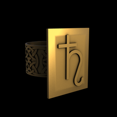 Brass manufactured using wax casting, and lightly polished with a rough matte surface finish.