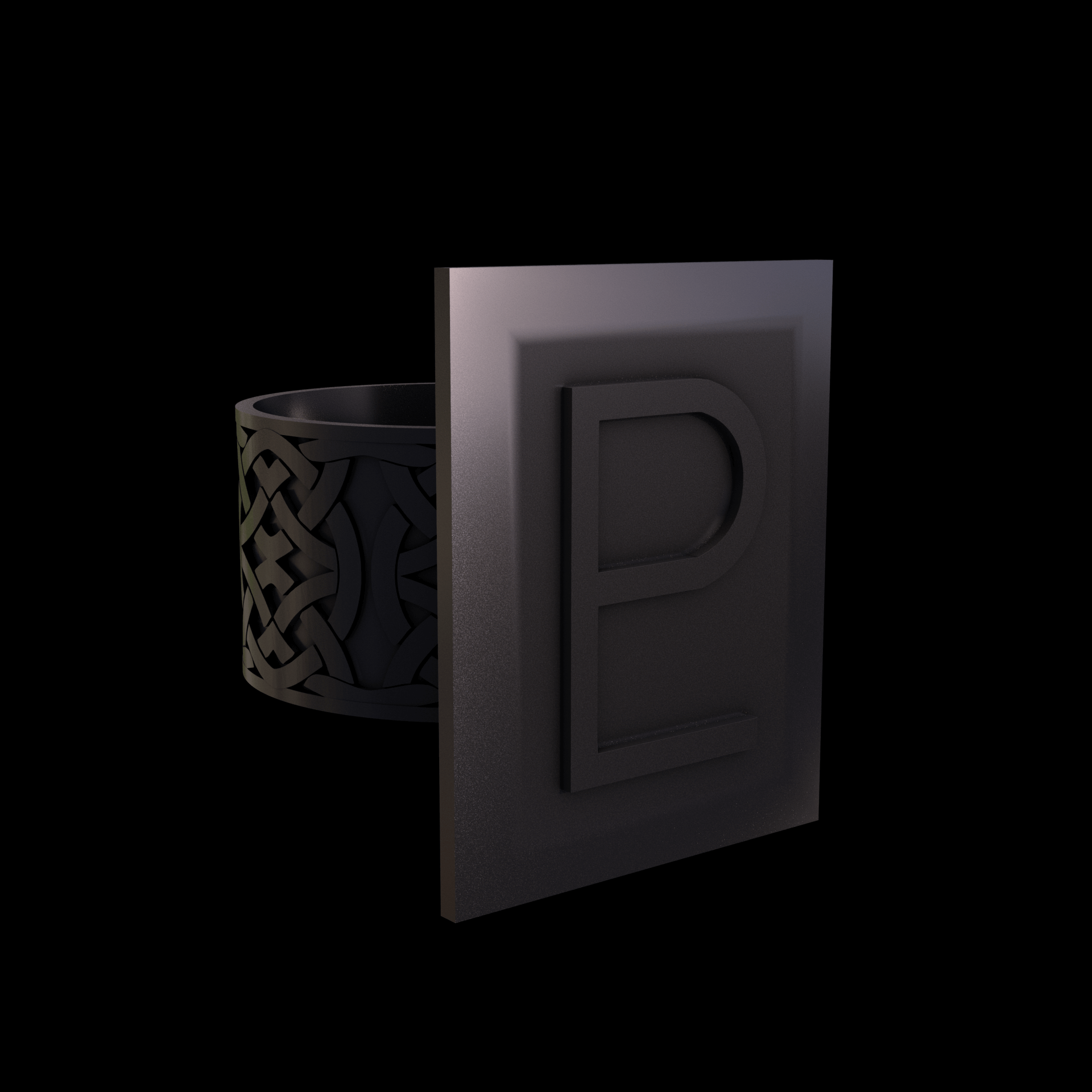 Bronze infused 420 stainless steel, manufactured using 3D printing, with visible print lines.